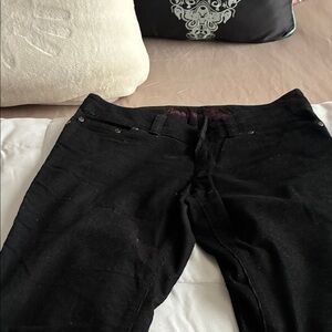 American Eagle Outfitters Black Corduroy Trousers flare bottom